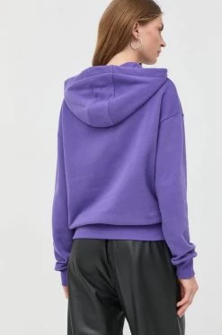 Γυναικεία Χωρίς φερμουάρ Βαμβακερή μπλούζα Patrizia Pepe χρώμα: μοβ, -Φτηνός Patrizia Pepe Κατάστημα unnamed file 1037