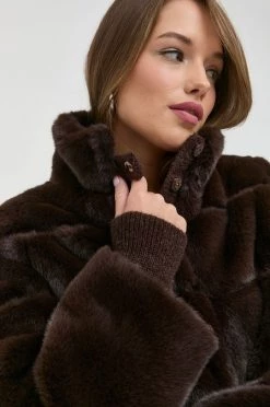 Γυναικεία Κοντά μπουφάν Μπουφάν Patrizia Pepe καφέ,