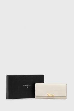 Γυναικεία Πορτοφόλια Δερμάτινο πορτοφόλι Patrizia Pepe χρώμα: μπεζ -Φτηνός Patrizia Pepe Κατάστημα unnamed file 1062