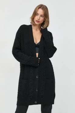 Γυναικεία Με φερμουάρ Πλεκτή ζακέτα Patrizia Pepe μαύρο