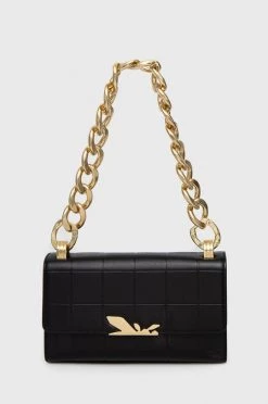 Γυναικεία Τσάντες χειρός Δερμάτινη τσάντα Patrizia Pepe μαύρο