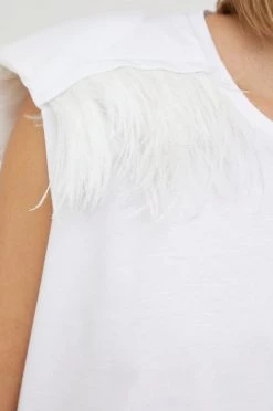 Γυναικεία Αμάνικος Μπλουζάκι Patrizia Pepe άσπρο -Φτηνός Patrizia Pepe Κατάστημα unnamed file 1149