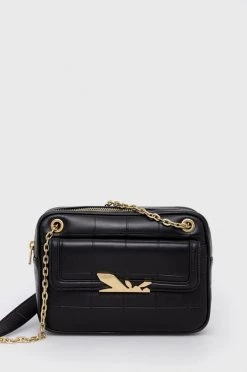 Γυναικεία Τσάντες χιαστί Δερμάτινη τσάντα Patrizia Pepe μαύρο