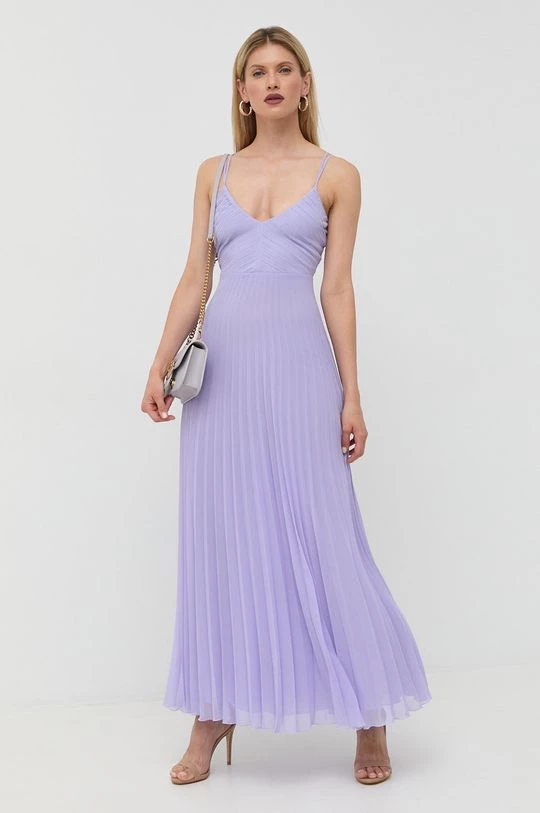 Γυναικεία Φορέματα Φόρεμα Patrizia Pepe μοβ, 2 Γυναικεία Φορέματα Φόρεμα Patrizia Pepe μοβ, - Image 2