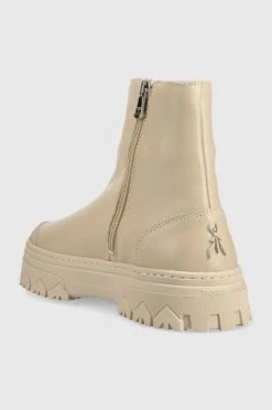 Γυναικεία Μποτάκια Δερμάτινες μπότες Patrizia Pepe χρώμα: μπεζ, -Φτηνός Patrizia Pepe Κατάστημα unnamed file 12