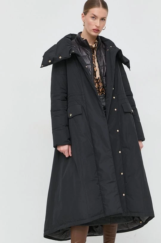 Γυναικεία Μακριά μπουφάν Μπουφάν Patrizia Pepe μαύρο, 2 Γυναικεία Μακριά μπουφάν Μπουφάν Patrizia Pepe μαύρο, - Image 2