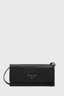 Γυναικεία Τσάντες χειρός Δερμάτινη τσάντα συμπλέκτη Patrizia Pepe μαύρο