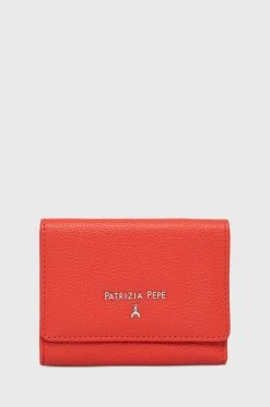 Γυναικεία Πορτοφόλια Δερμάτινο πορτοφόλι Patrizia Pepe χρώμα: κόκκινο