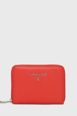 Γυναικεία Πορτοφόλια Δερμάτινο πορτοφόλι Patrizia Pepe χρώμα: κόκκινο