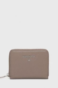 Γυναικεία Πορτοφόλια Δερμάτινο πορτοφόλι Patrizia Pepe χρώμα: καφέ