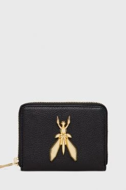 Γυναικεία Πορτοφόλια Δερμάτινο πορτοφόλι Patrizia Pepe χρώμα: μαύρο