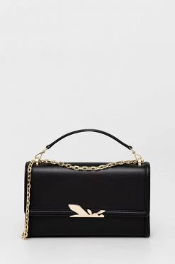 Γυναικεία Τσάντες χιαστί Δερμάτινη τσάντα Patrizia Pepe μαύρο