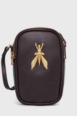 Γυναικεία Τσαντάκια μέσης Δερμάτινο φακελάκι Patrizia Pepe μαόνι