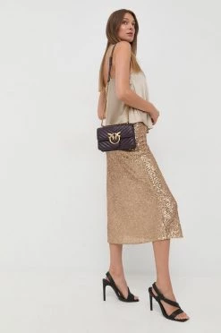 Γυναικεία Φούστες Φούστα Patrizia Pepe χρυσαφί,