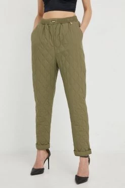 Γυναικεία Υφασμάτινα Παντελόνι Patrizia Pepe πράσινο,