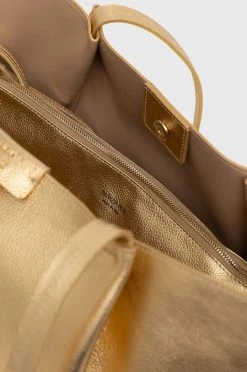 Γυναικεία Τσάντες Shopper και Tote Δερμάτινη τσάντα Patrizia Pepe χρυσαφί -Φτηνός Patrizia Pepe Κατάστημα unnamed file 1442