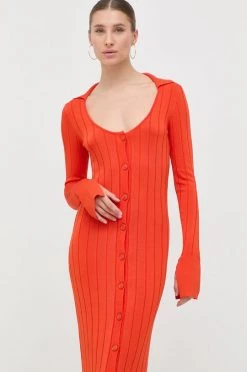 Γυναικεία Φορέματα Φόρεμα Patrizia Pepe πορτοκαλί,