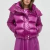 Γυναικεία Κοντά μπουφάν Μπουφάν με επένδυση από πούπουλα Patrizia Pepe μοβ,