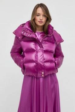 Γυναικεία Κοντά μπουφάν Μπουφάν με επένδυση από πούπουλα Patrizia Pepe μοβ,