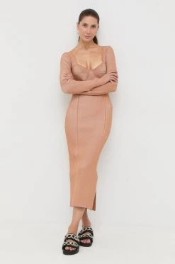 Γυναικεία Φορέματα Φόρεμα Patrizia Pepe πορτοκαλί,