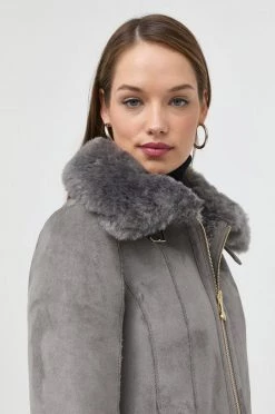 Γυναικεία Κοντά μπουφάν Μπουφάν δυο όψεων Patrizia Pepe γκρι,