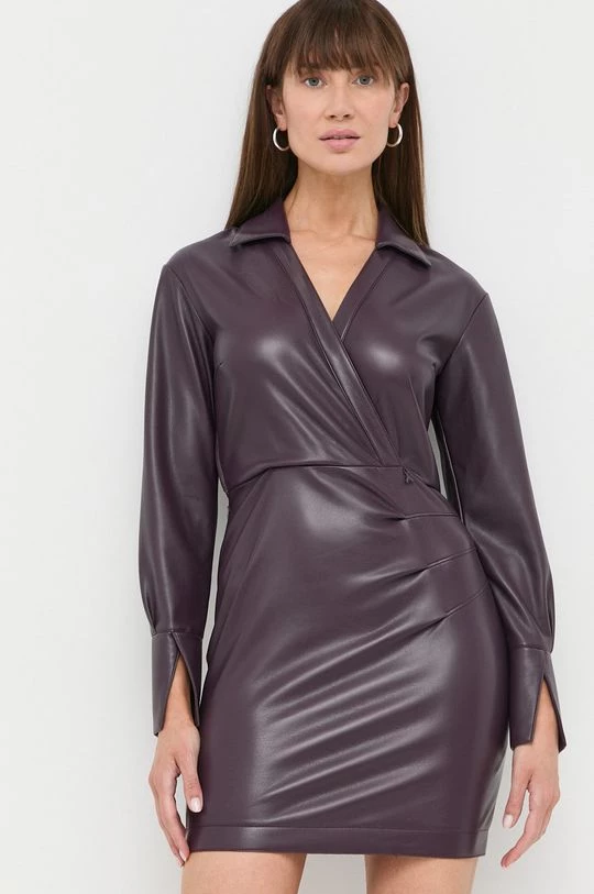 Γυναικεία Φορέματα Φόρεμα Patrizia Pepe μοβ, 2 Γυναικεία Φορέματα Φόρεμα Patrizia Pepe μοβ, - Image 2