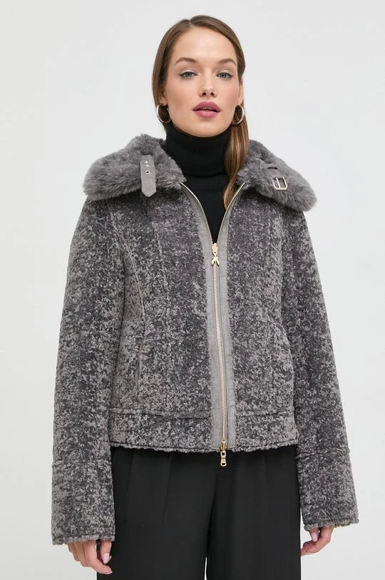 Γυναικεία Κοντά μπουφάν Μπουφάν δυο όψεων Patrizia Pepe γκρι, 2 Γυναικεία Κοντά μπουφάν Μπουφάν δυο όψεων Patrizia Pepe γκρι, - Image 2