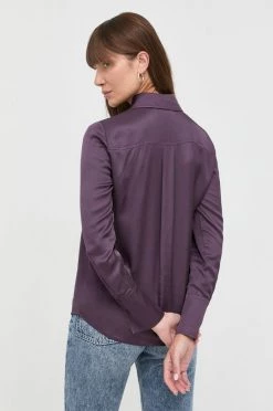 Γυναικεία Πουκάμισα Πουκάμισο Patrizia Pepe μοβ, -Φτηνός Patrizia Pepe Κατάστημα unnamed file 1540