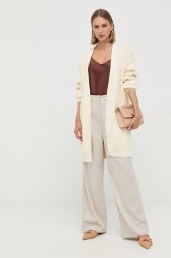 Γυναικεία Με φερμουάρ Πλεκτή ζακέτα Patrizia Pepe μπεζ