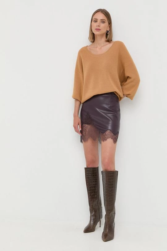 Γυναικεία Φούστες Φούστα Patrizia Pepe μοβ, 2 Γυναικεία Φούστες Φούστα Patrizia Pepe μοβ, - Image 2