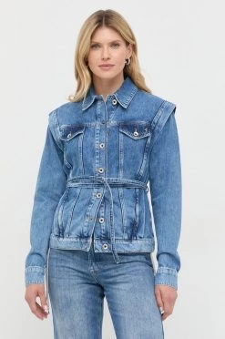 Γυναικεία Κοντά μπουφάν Τζιν μπουφάν Patrizia Pepe μπλε