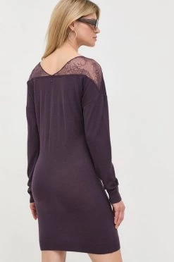 Γυναικεία Φορέματα Μάλλινο φόρεμα Patrizia Pepe μοβ, -Φτηνός Patrizia Pepe Κατάστημα unnamed file 1698