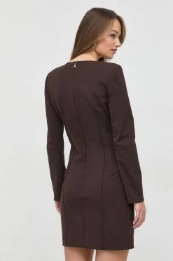 Γυναικεία Φορέματα Φόρεμα από μείγμα μαλλιού Patrizia Pepe καφέ, -Φτηνός Patrizia Pepe Κατάστημα unnamed file 17