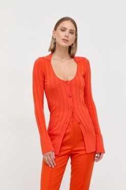 Γυναικεία Με φερμουάρ Πλεκτή ζακέτα Patrizia Pepe πορτοκαλί -Φτηνός Patrizia Pepe Κατάστημα unnamed file 1738