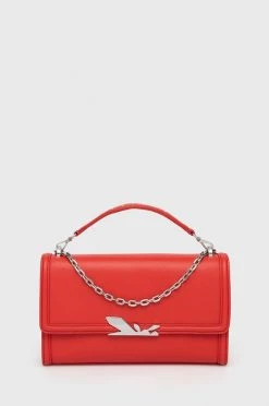 Γυναικεία Τσάντες χιαστί Δερμάτινη τσάντα Patrizia Pepe κόκκινο