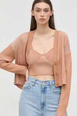 Γυναικεία Με φερμουάρ Πλεκτή ζακέτα Patrizia Pepe πορτοκαλί -Φτηνός Patrizia Pepe Κατάστημα unnamed file 1837