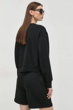 Γυναικεία Χωρίς φερμουάρ Βαμβακερή μπλούζα Patrizia Pepe χρώμα: μαύρο, -Φτηνός Patrizia Pepe Κατάστημα unnamed file 1877