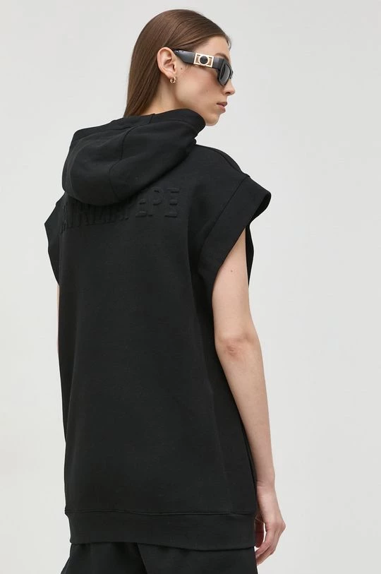 Γυναικεία Χωρίς φερμουάρ Βαμβακερή μπλούζα Patrizia Pepe χρώμα: μαύρο, 3 Γυναικεία Χωρίς φερμουάρ Βαμβακερή μπλούζα Patrizia Pepe χρώμα: μαύρο, - Image 3