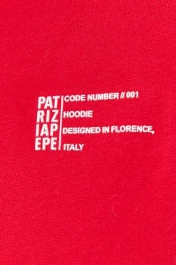 Γυναικεία Χωρίς φερμουάρ Βαμβακερή μπλούζα Patrizia Pepe χρώμα: κόκκινο, -Φτηνός Patrizia Pepe Κατάστημα unnamed file 1893