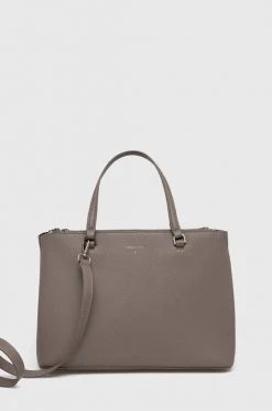 Γυναικεία Τσάντες Shopper και Tote Δερμάτινη τσάντα Patrizia Pepe καφέ