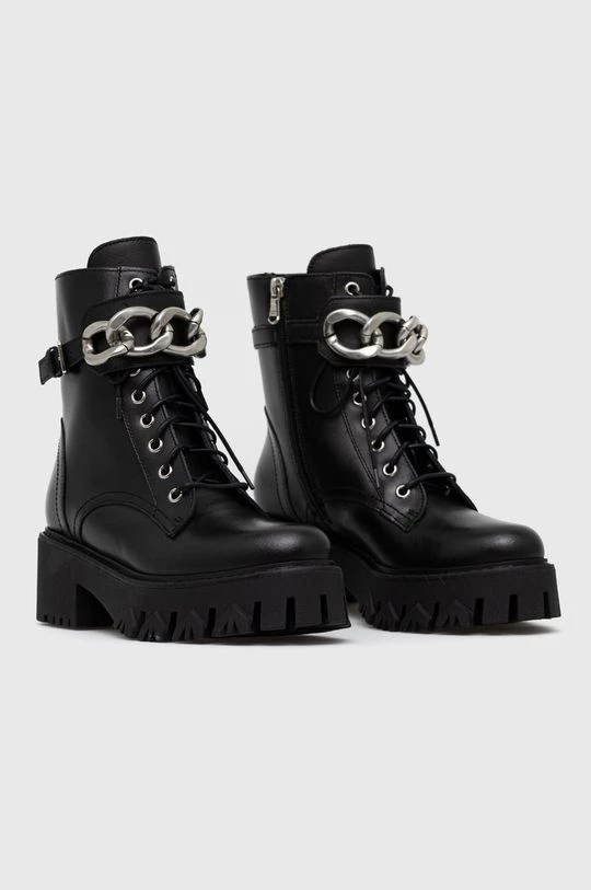 Γυναικεία Μποτάκια Δερμάτινες μπότες τσέλσι Patrizia Pepe χρώμα: μαύρο, 2 Γυναικεία Μποτάκια Δερμάτινες μπότες τσέλσι Patrizia Pepe χρώμα: μαύρο, - Image 2