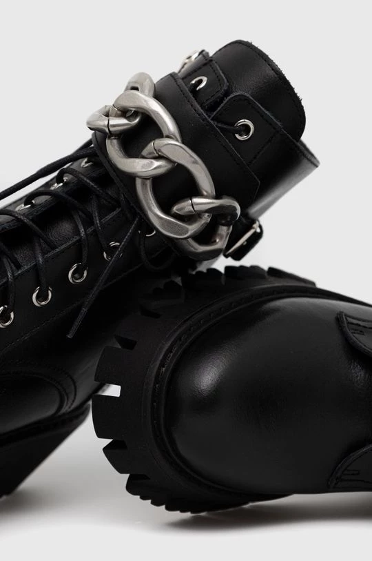 Γυναικεία Μποτάκια Δερμάτινες μπότες τσέλσι Patrizia Pepe χρώμα: μαύρο, 4 Γυναικεία Μποτάκια Δερμάτινες μπότες τσέλσι Patrizia Pepe χρώμα: μαύρο, - Image 4