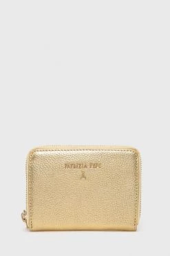 Γυναικεία Πορτοφόλια Δερμάτινο πορτοφόλι Patrizia Pepe χρώμα: χρυσαφί