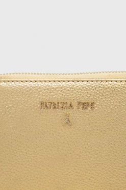 Γυναικεία Πορτοφόλια Δερμάτινο πορτοφόλι Patrizia Pepe χρώμα: χρυσαφί -Φτηνός Patrizia Pepe Κατάστημα unnamed file 1944