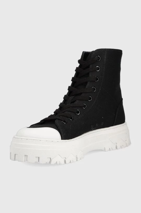 Γυναικεία Μποτάκια Πάνινα παπούτσια Patrizia Pepe χρώμα: μαύρο, 3 Γυναικεία Μποτάκια Πάνινα παπούτσια Patrizia Pepe χρώμα: μαύρο, - Image 3