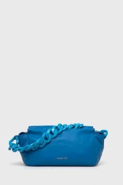 Γυναικεία Τσάντες χιαστί Δερμάτινη τσάντα Patrizia Pepe τιρκουάζ