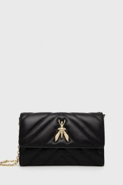 Γυναικεία Τσάντες χιαστί Δερμάτινη τσάντα Patrizia Pepe μαύρο