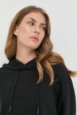 Γυναικεία Χωρίς φερμουάρ Βαμβακερή μπλούζα Patrizia Pepe χρώμα: μαύρο, -Φτηνός Patrizia Pepe Κατάστημα unnamed file 209