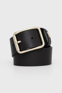 Γυναικεία Ζώνες Δερμάτινη ζώνη Patrizia Pepe χρώμα: μαύρο