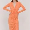 Γυναικεία Φορέματα Φόρεμα Patrizia Pepe πορτοκαλί